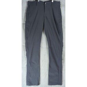 Kuhl Trekr Pants SZ 4 Regular Gray Style 6353 Cinch Up Trekr Hiking Zip Pockets